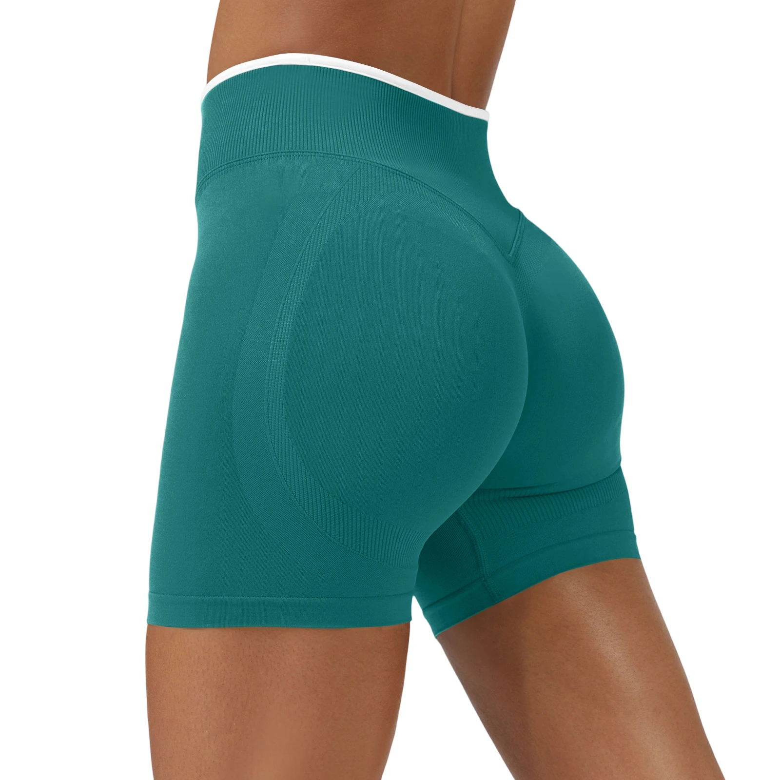 

Sexy Hip-lifting Seamless Yoga Shorts for Women Sports Biker High Waisted Sports Shorts Gym Shorts Solid Color Athletic Shorts