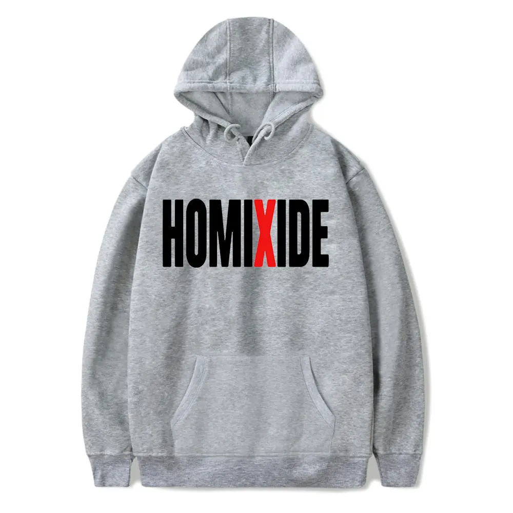 Homixide Gang merch-Sudadera con capucha para hombre y mujer, suéter de rapero con bolsillo y cordón, estilo hip hop