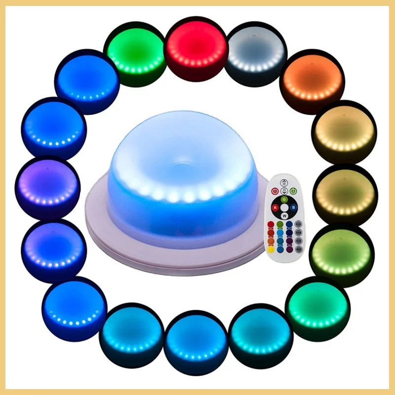 24-Tasten-Fernbedienung, wiederaufladbar, RGBW, 120 mm Lichtbasis, wasserdichtes LED-Modul, hängende Möbel, Innenlampe, Atmosphärenlicht