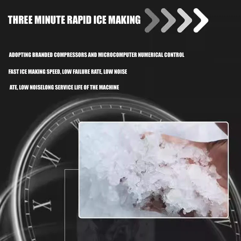 Restaurant Automatic Commercial Shaved Ice Electric Ice Breaker Snowflake Sand Ice Machine