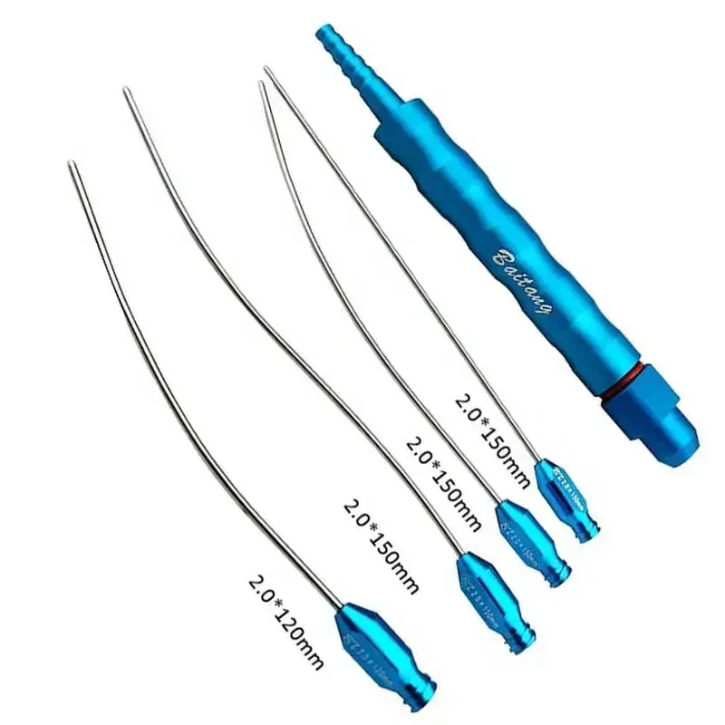 Titanium Luer Lock Liposuctions Cannula handle fat harvesting transplantation kit autoclavable instruments