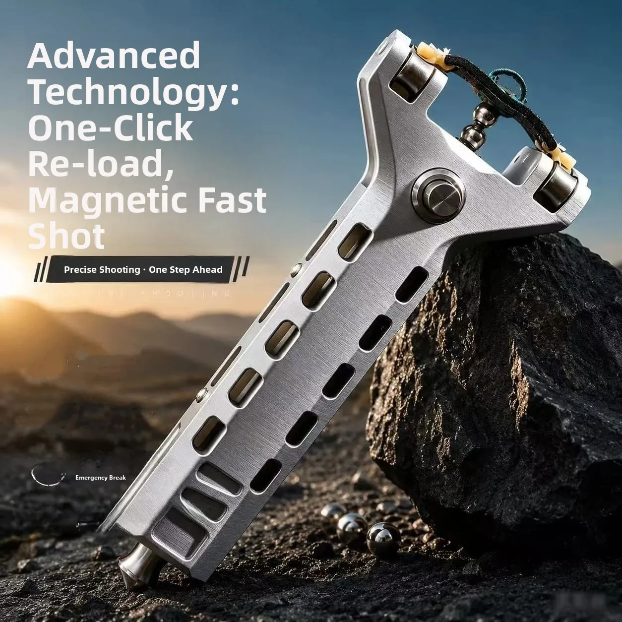 Aluminum Alloy CNC Metal Clip Outdoor Automatic Loading Bow Strong Bow Outdoor Precision Shooting God Weapon Boys Girls Toys