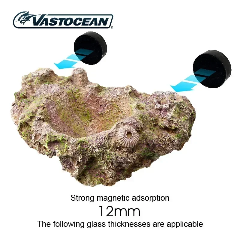 VASTOCEAN Resin Suspension Anemone Nest Magnetic Nipple Anemone Nest Carpet Nest Marine Aquarium Aquascape Stone