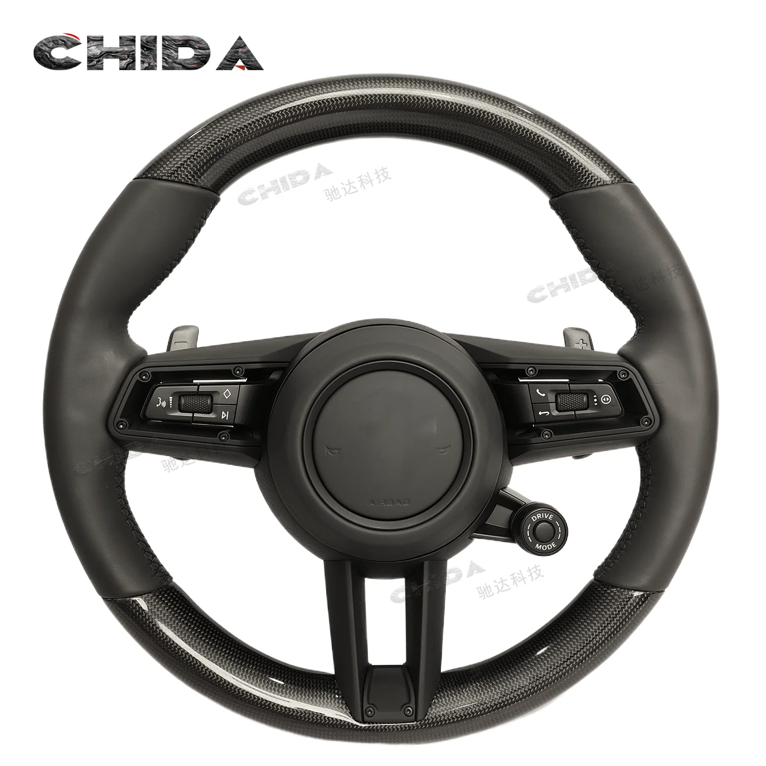 

New Style High-quality Carbon Fibre Steering Wheel For Porsches Taycan Cayman Panamera Cayenne 958 971 718 991 911 Boxster GT