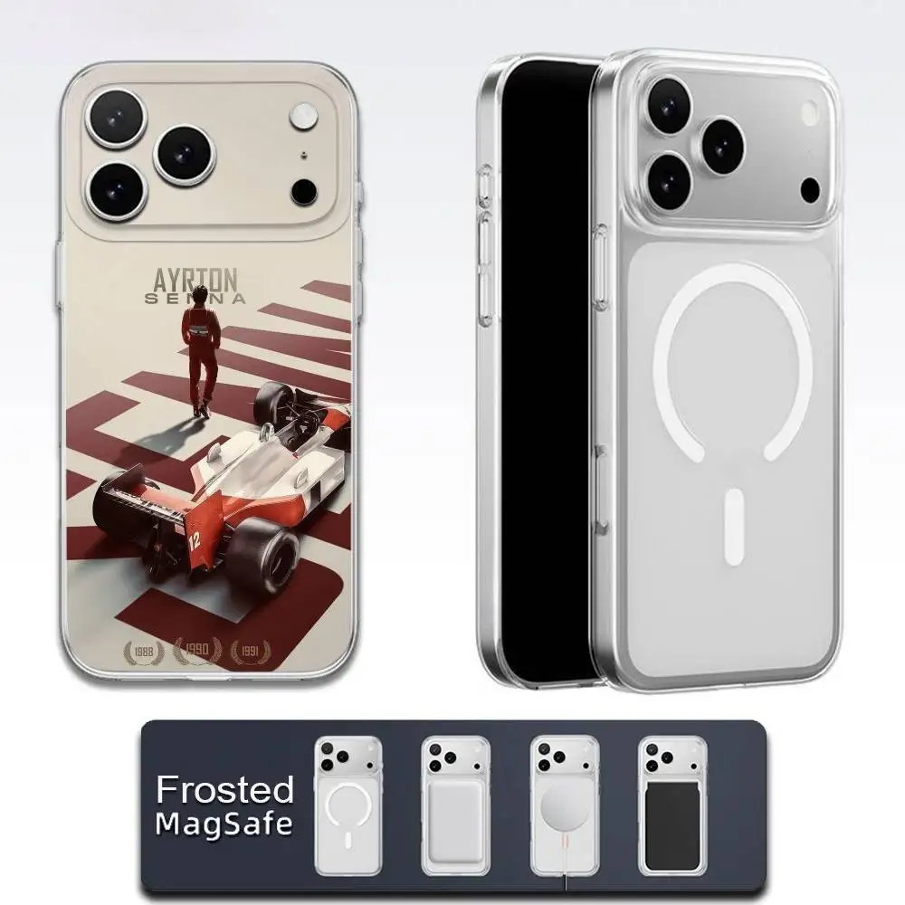 حافظة هاتف A-Ayrton Senna لهاتف iPhone 17,16,15,14,13,12,11,Pro,Max,Plus,E,Air,Mini Magsafe شفافة مغناطيسية بلوري #5