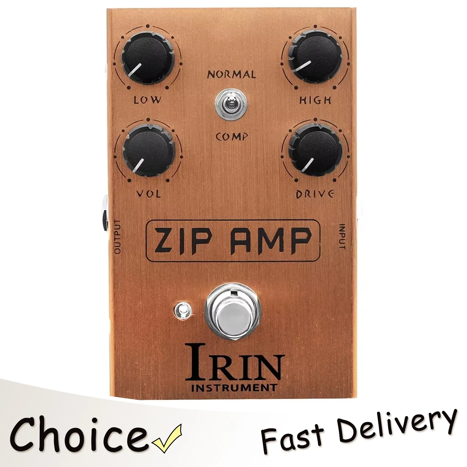 

Гитарная педаль эффектов IRIN AN-39 ZIP AMP Overdrive: мощный гейн, сильная компрессия, овердрайв-звук. Аксессуары и запчасти для гитар.