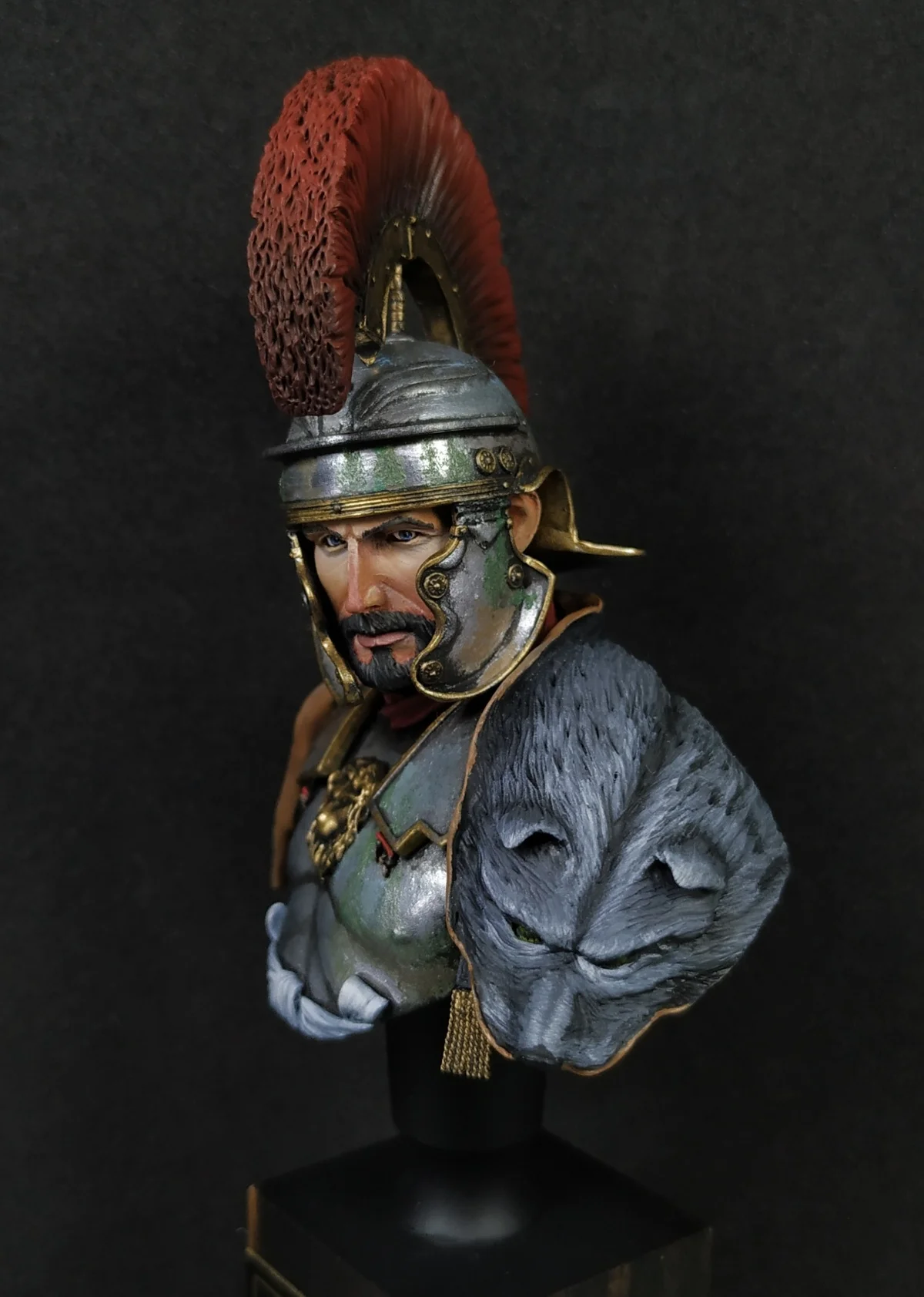 Resin model kit Roman generals 2 Collectible Unassembled Sculpture for Hobbyists