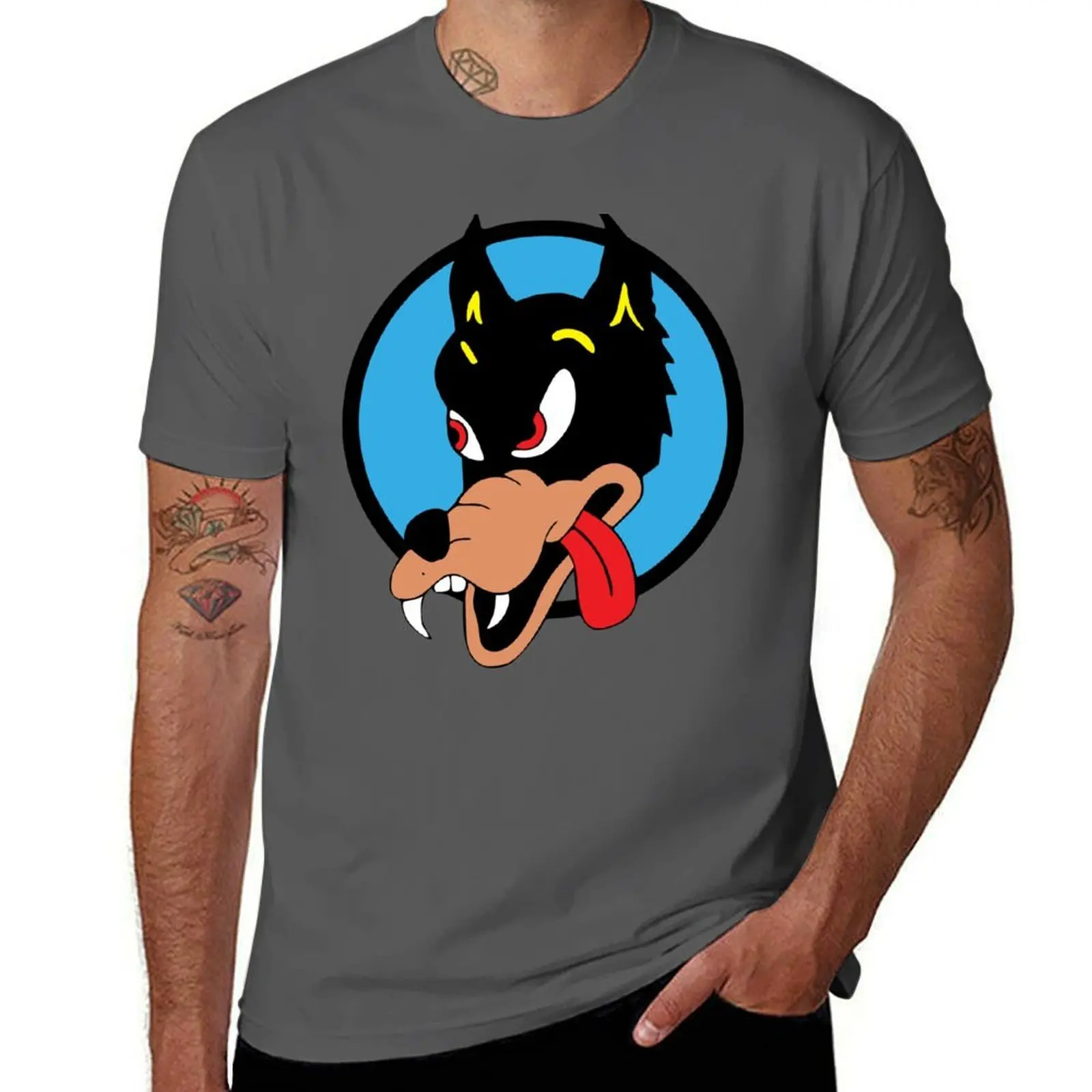 

Wolf! T-Shirt essential t shirt t shirt for man 100 percent cotton T-Shirt