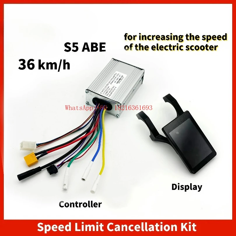 S5 ABE Speed Unlock Kit to increase the speed of an electric scooter (including controller and display)