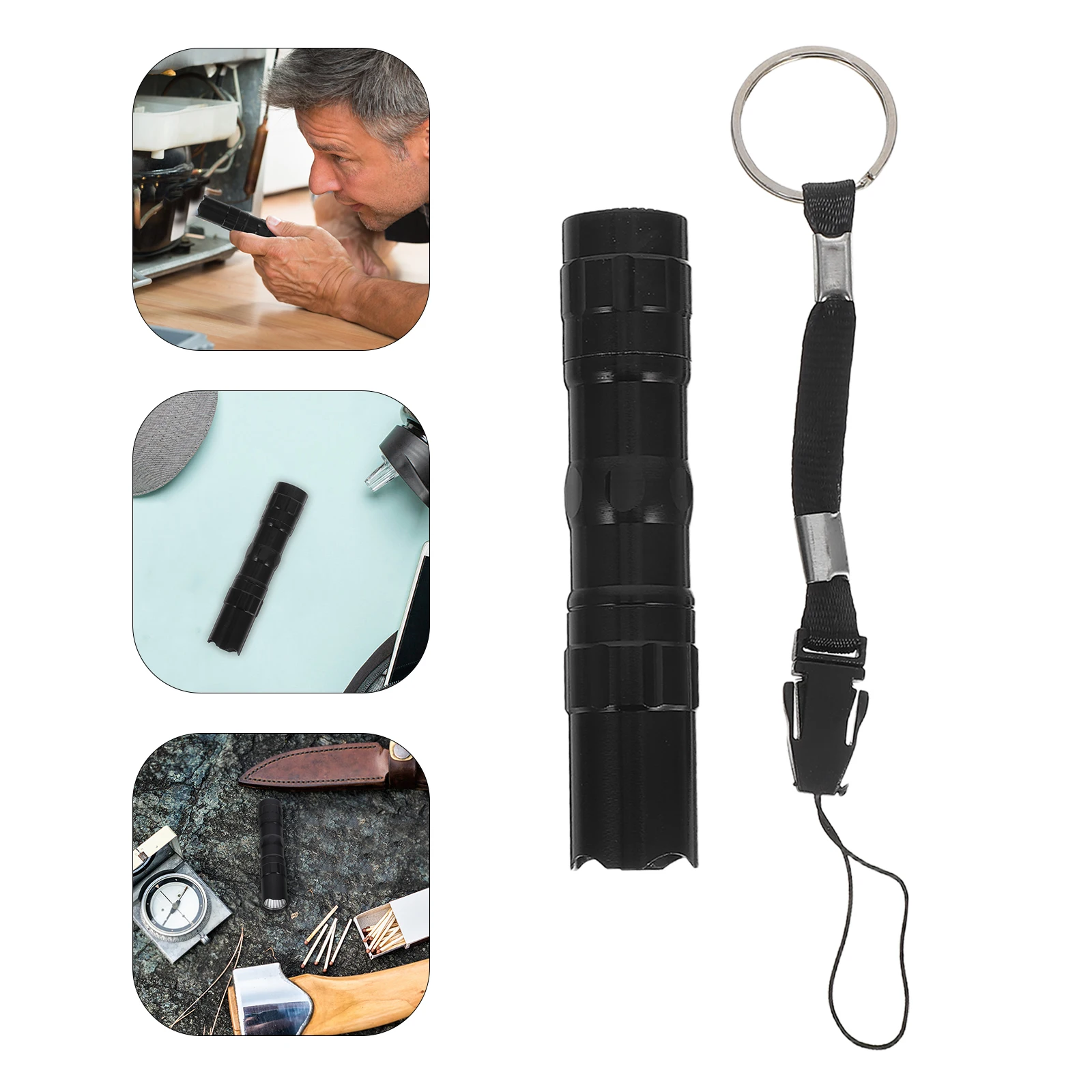 

3W Mini LED Flashlight 1x Bright White Lumens Aluminum Alloy Waterproof Shockproof Camping Hiking Travel Outdoor