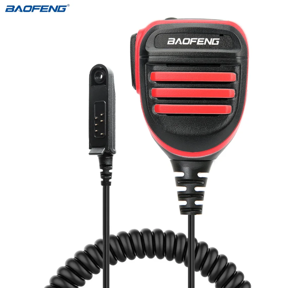 Baofeng-uv-9r plus, uv-9r pro gt-3wp, uv-5s, walkie talkie, microfone, impermeável