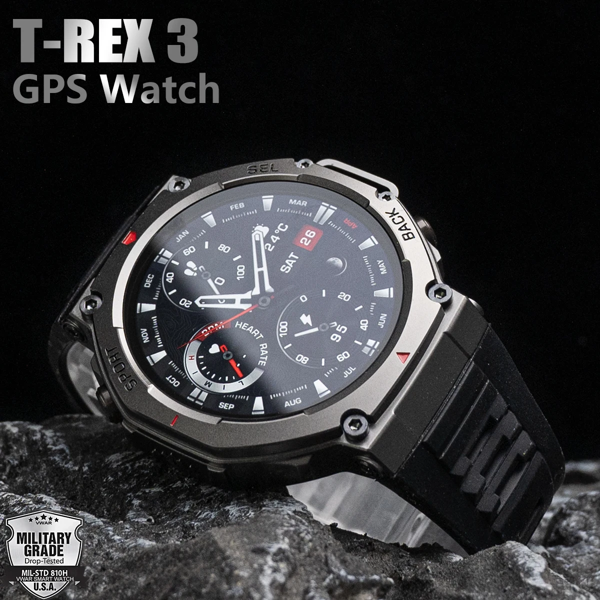 2026 New Original Premium GPS Smart Watch Ultra HD AMOLED Display GPS BT Call 10ATM Waterproof Compass Smart Bracelet