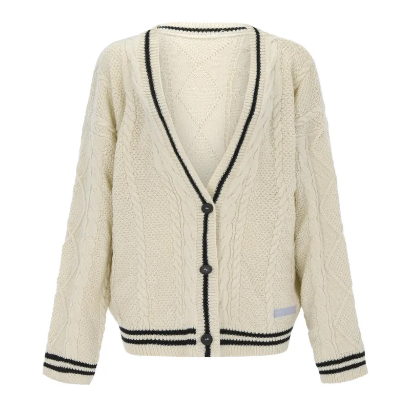 Fashion Star Knitted Sweater Single Breasted Sweater Women's Coat For Autumn Winter Commuting Solid Color Long Sleeved Cardigan