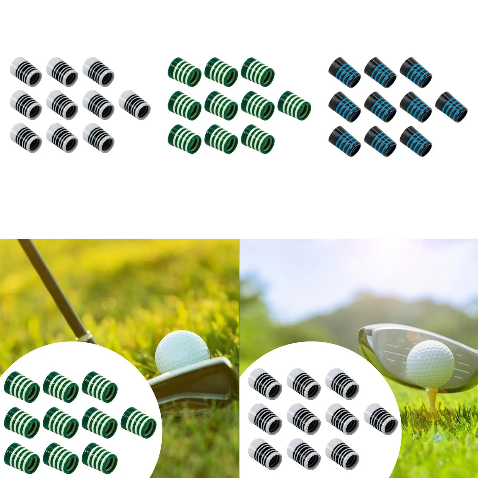 

10Pcs Golf Ferrules Covers Lightweight for Iron Wedge Replacement Taper Tip