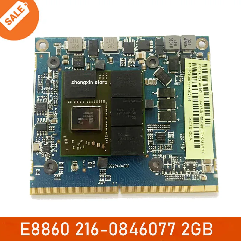 Original E8860 E 8860 216-0846077 All In One Machine Embedded Vga Graphics Card MXM 3.0 Type