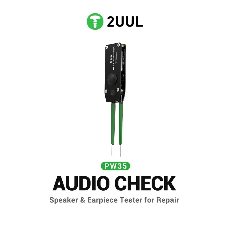 2UUL PW35 Audio Check Tester Portable Tweezers Type Speaker Earpiece Detector for Smartphone Repair