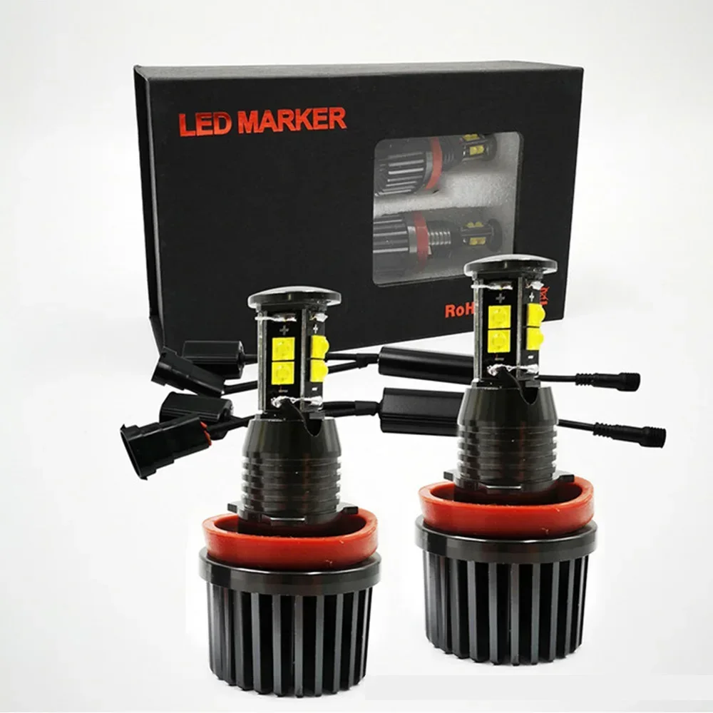 

Car LED Headlight Bulbs with Angel Eyes for BMW 1/3/5/7 Series X1 X3 X5 X6 Z4 M3 M5 H8 H9 H11