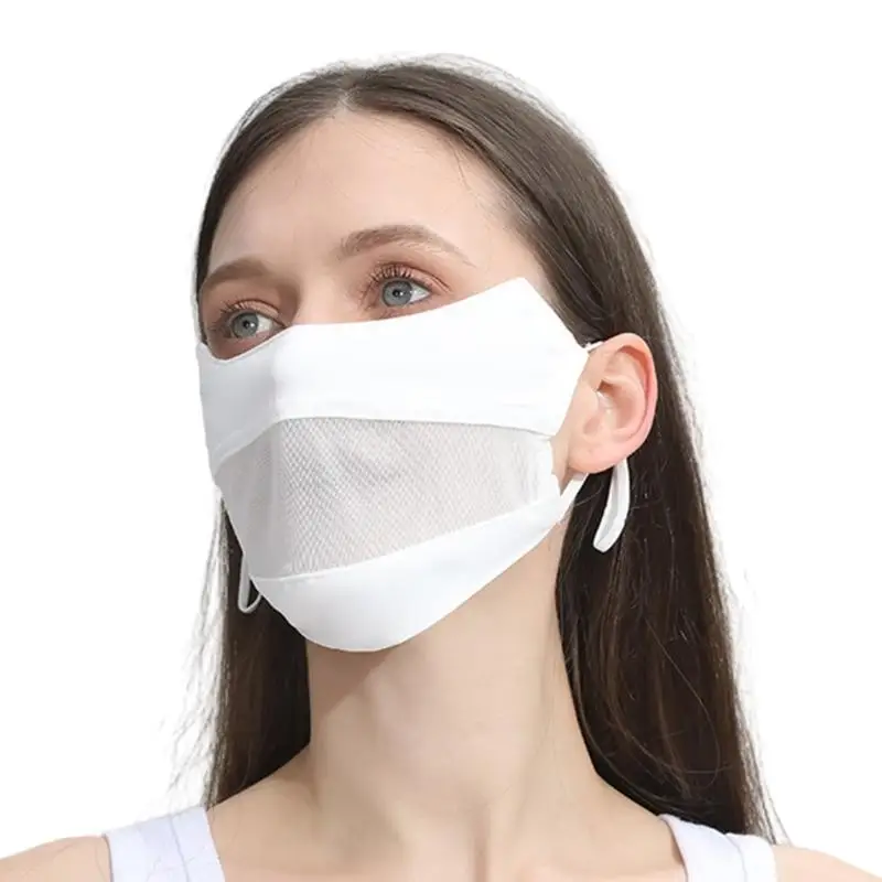 

Breathable Women Golf Mask Summer Ultraviolets Protections Face Cover Ice Silk Face Mask for Cycling Run Outdoor Sports