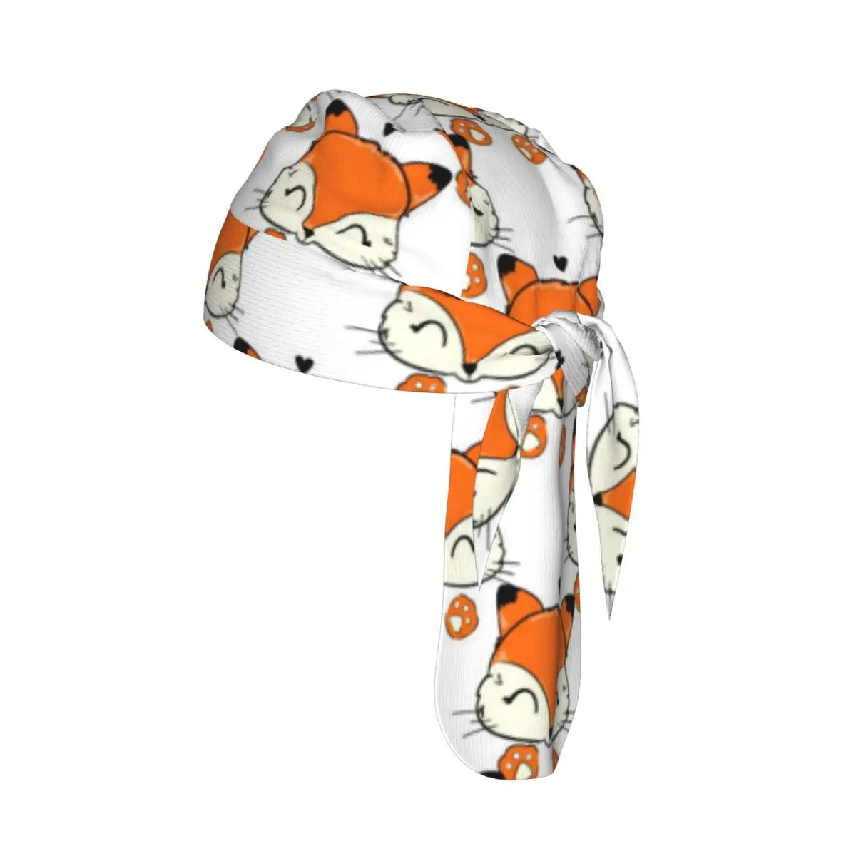

Cycling Breathable Cycling Headwear Cute Fox And Heart Pattern Quick-Dry Bicycle Scarf Cap