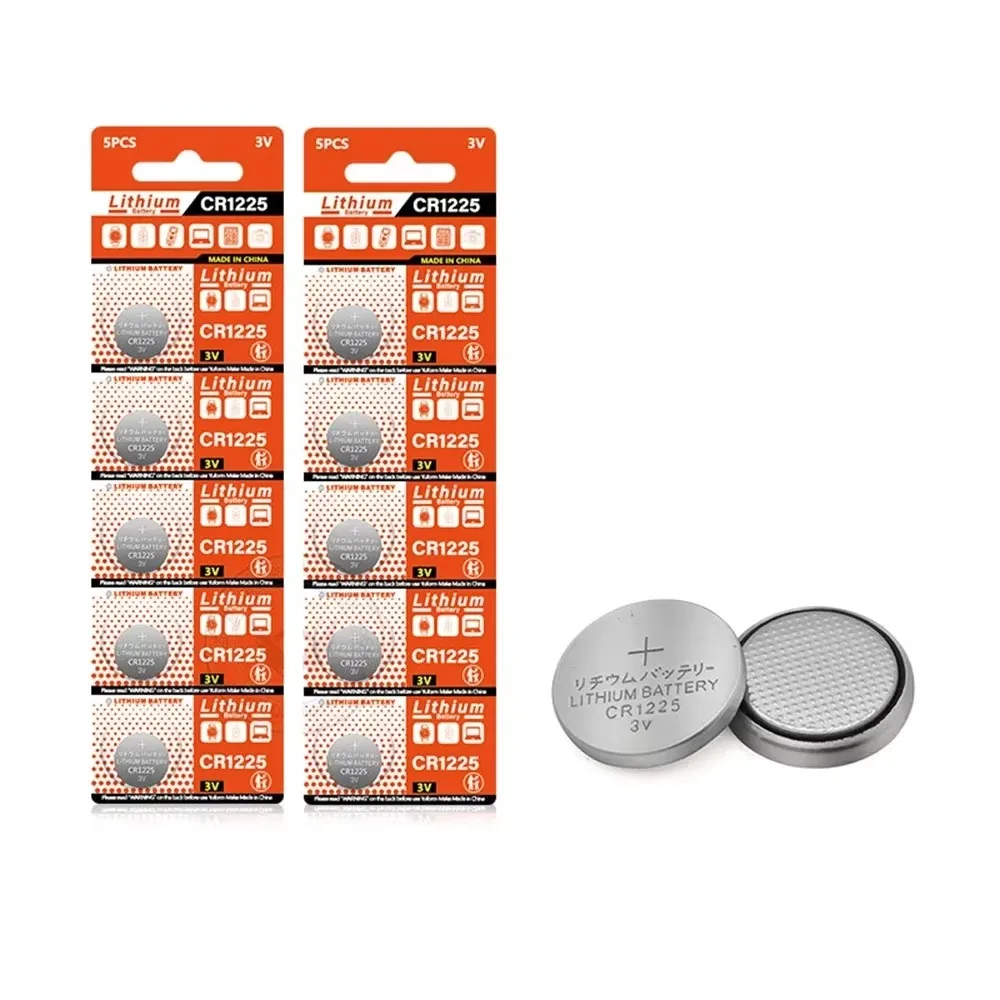 CR1225 3V Lithium Battery Button Coin CELLS ECR1225 DL1225 BR1225 LM1225 KCR1225 for Electronic Instrument Remote Control Scale