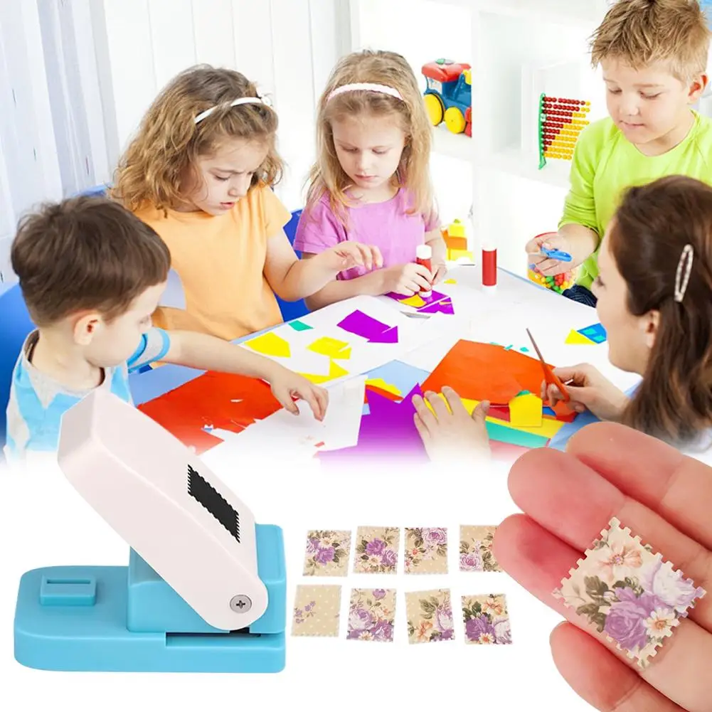 

DIY Handmade Scrapbooking Tool Stamp Shape Embossing Machine Rectangular Postage Punch Paper Craft Border Embosser