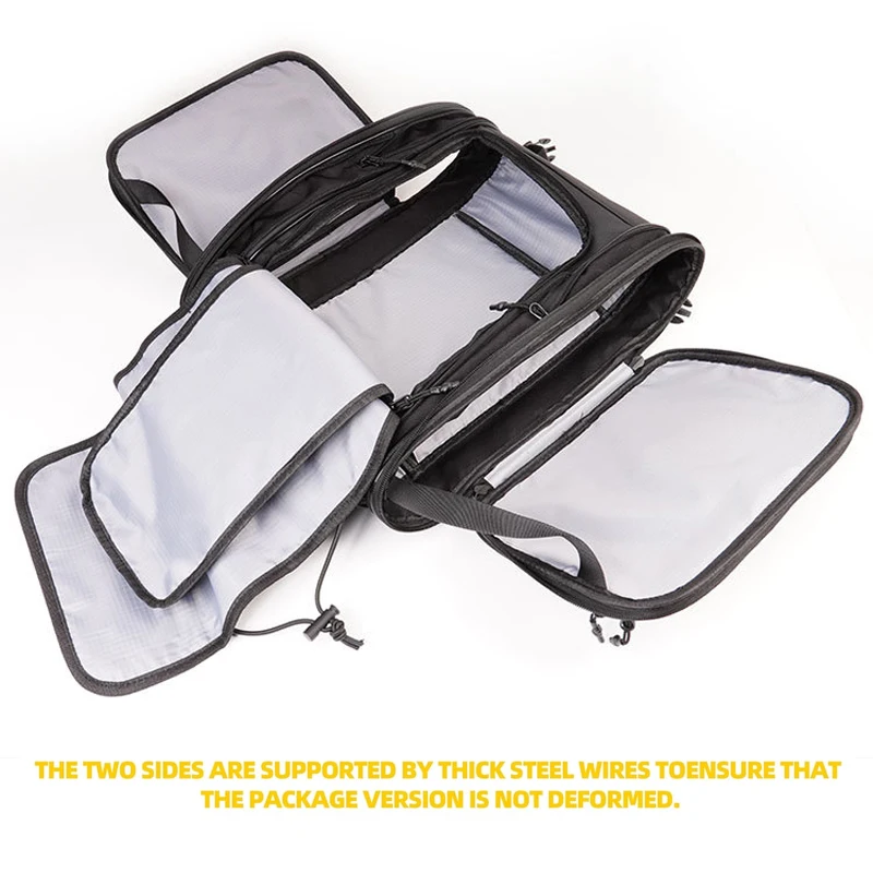 مقاوم للماء دراجة نارية الذيل حقيبة توسيع المحرك الخلفي المقعد الخلفي السرج حقيبة الأمتعة السلة العالمي لسيارات BMW هوندا ياماها سوزوكي #4