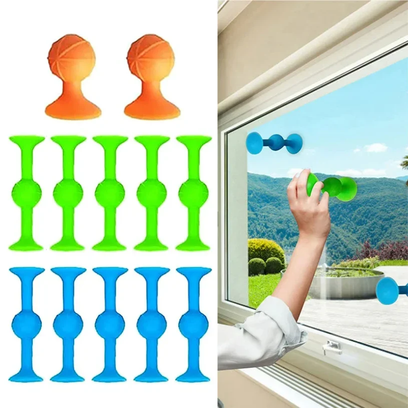 12pcs Soft Sticky Suction Dart Fidget Toy Family Interactive Game Pop Silicone Dart Decompression Toy Party Favors For Guests
