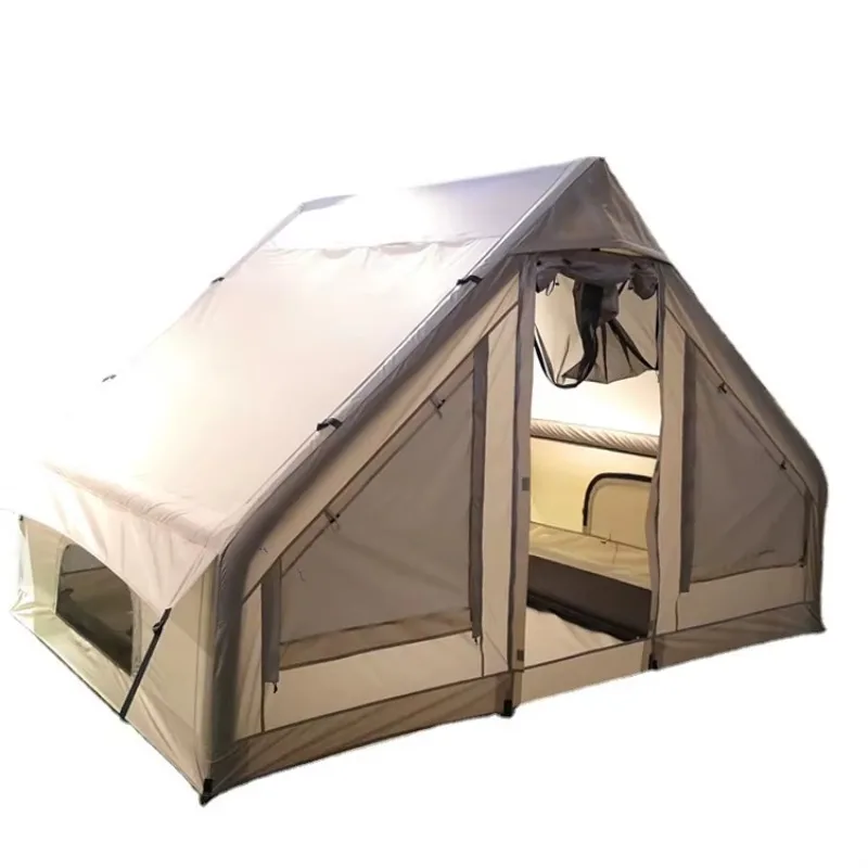 #￥Outdoor Camping Waterproof Air Camping Tube Tent Inflatable Large Cabin Tents