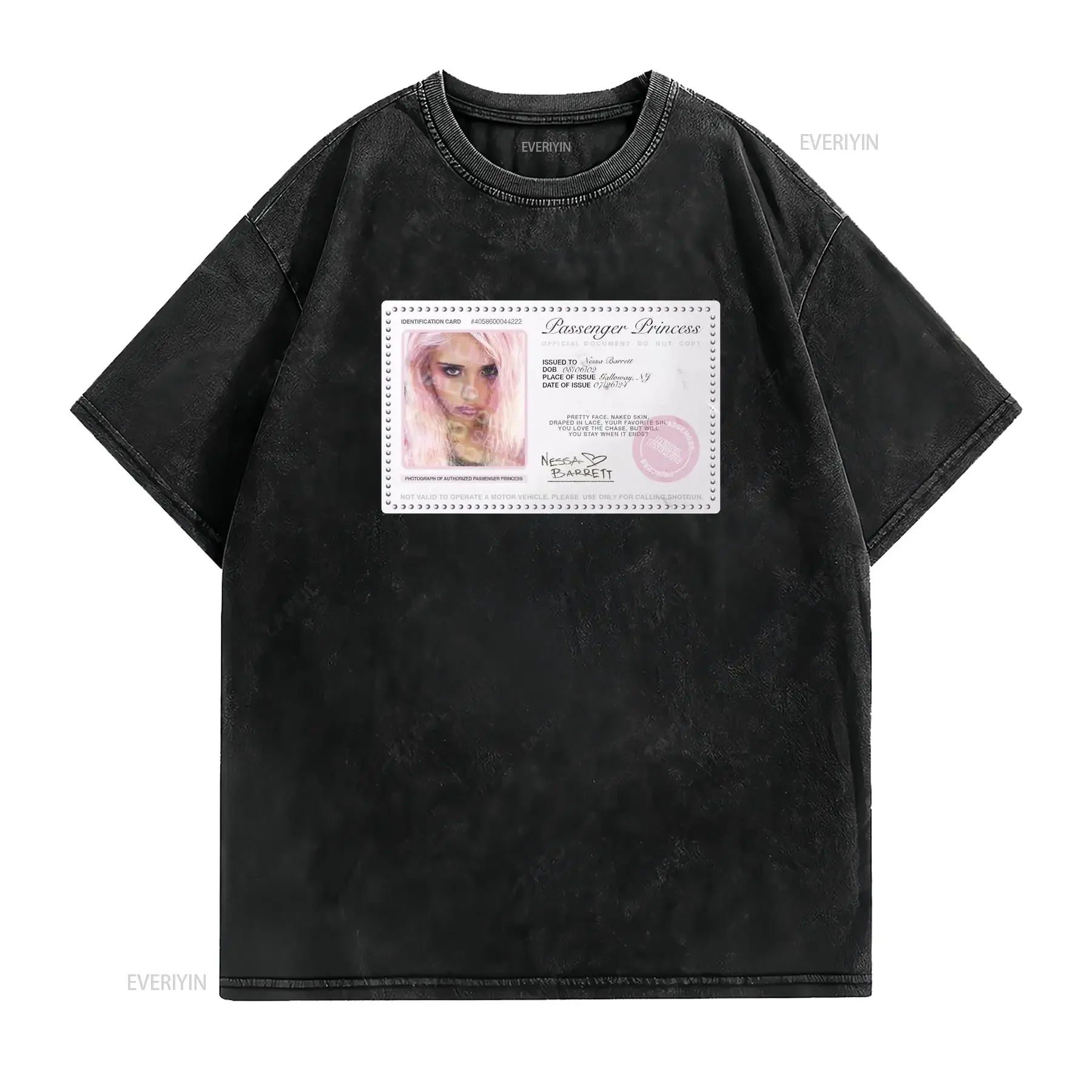 nessa barrett inspired passenger princess T Shirt merch trendy summer music video long or short sleeves vintage Washed