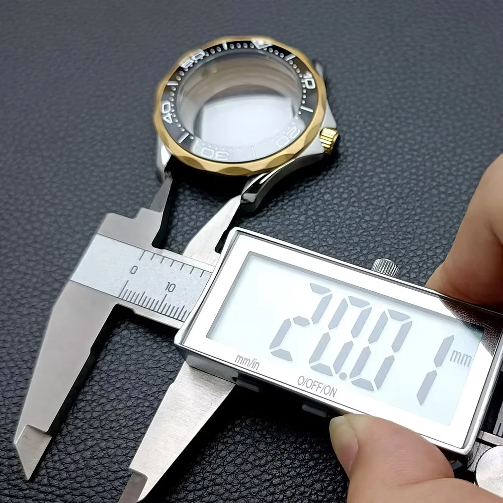 Caja de relojes de marca de lujo para hombre, 42mm, para movimiento NH34/NH35/NH36, correa de 20mm, accesorios para reloj, caja de reloj de pulsera de zafiro