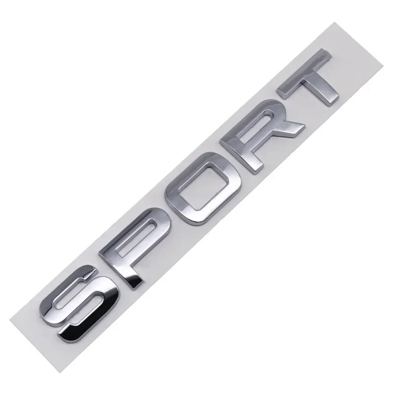 3D ABS SPORT Letters Emblem Car Rear Trunk Badge For Land Rover Discovery Evoque Range Rover L494 L320 Sport Sticker Accessories