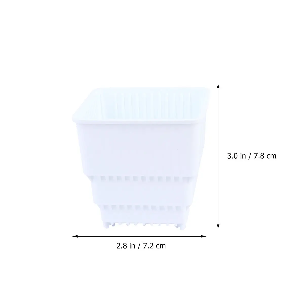1Set Plastic Succulent Flower Pot Tray Ventilation Drainage Bonsai Planter White Tray Small Window Sill Garden Plant Holder