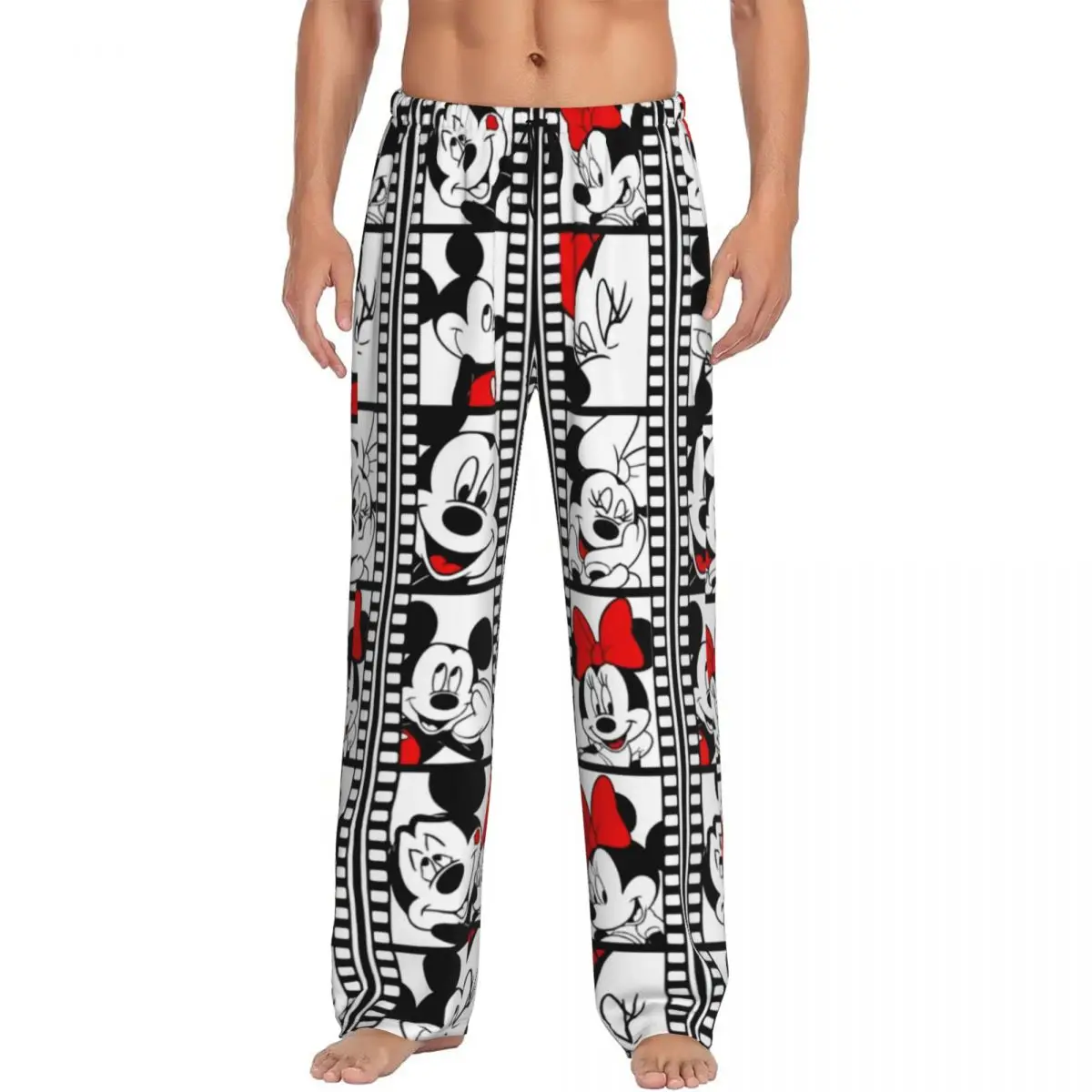 

Custom Printed Mickey Mouse Cartoon Animation Tv Pajama Pants Men Sleep Sleepwear Bottoms with Pockets