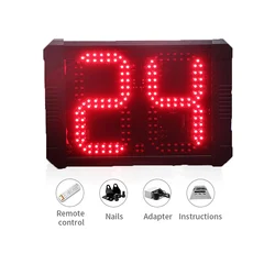 Basketball Countdown Timer with Remote Control, Shot Clock, 2 Digits LED, 12, 14, 24 Seconds