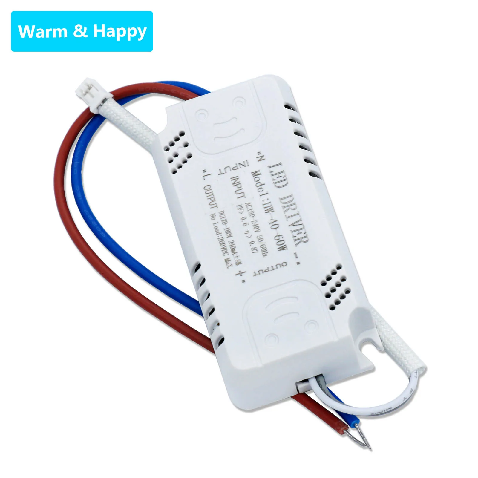 40-60W LED Driven Ceiling Light Monochrome DC120-180V 240mA Constant Current Power Supply Driven Household Lighting Accessories