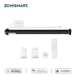 Zemismart Matter over WiFi 스마트 롤러 쉐이드 모터, 37mm, 38mm 튜브, Siri 구글 홈 스마트싱스 컨트롤