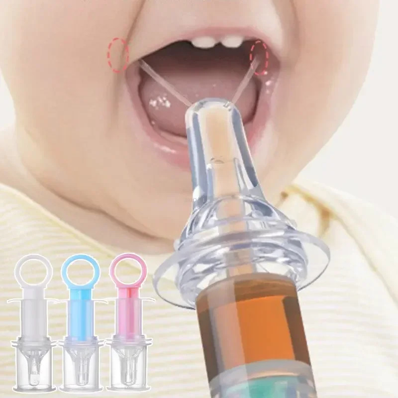 Baby Kids Smart Medicine Dispenser Needle Feeder Squeeze Medicine Dropper Dispenser Pacifier Feeding Utensils