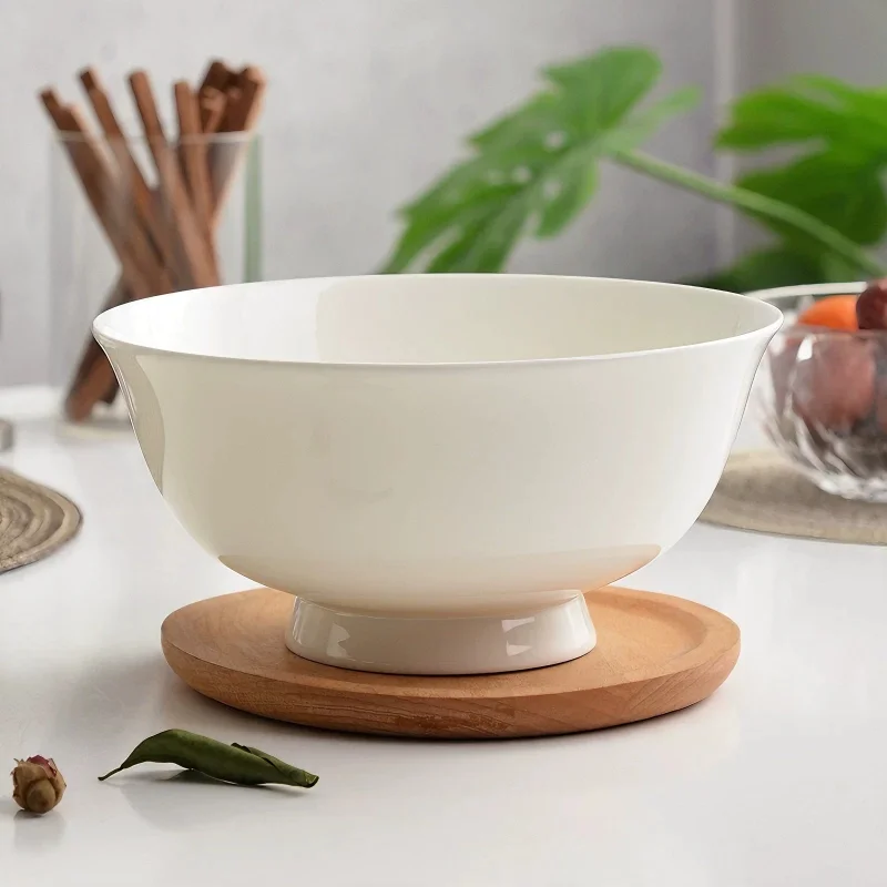 6 inch, plain white bone china chinese soup bowls for dinner serving, enamel lunch bowl for heater, cheap crystal dessert bowls