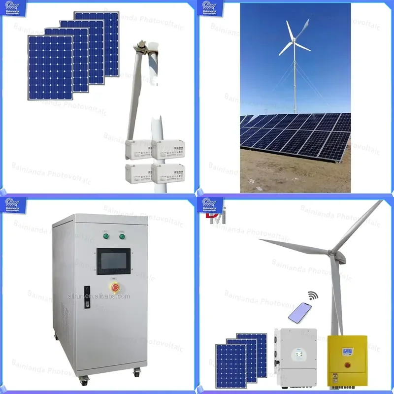 5KW 10KW 20KW Hybrid Solar Wind Turbine Generator System 48V 96V 220V 380V Off Grid Power Kit Renewable Energy Home Backup