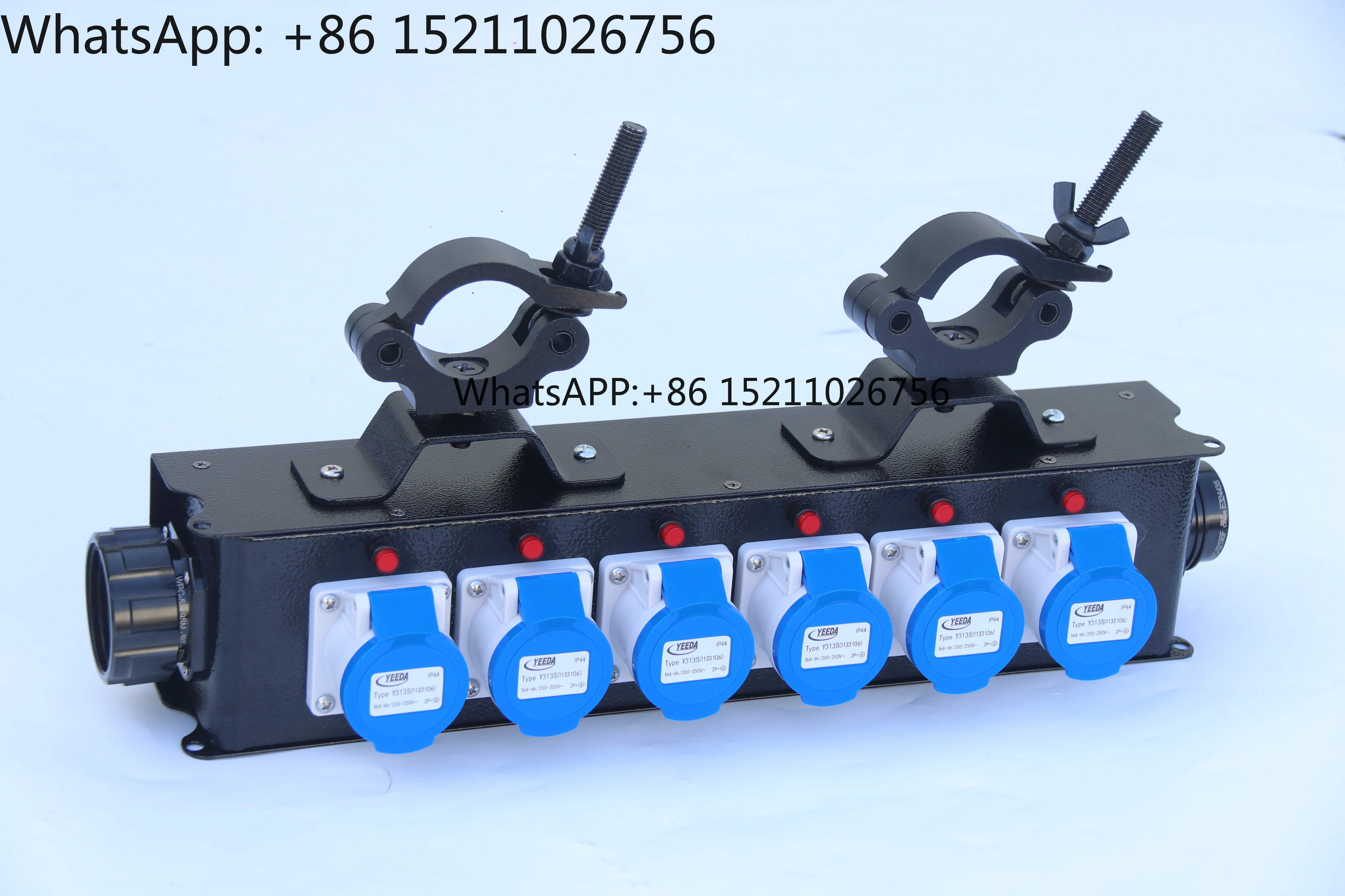 Socapex to CEE Box 6*16A CEE 3P Output Power Distribution Box 6*16A for Small Stage Equipments