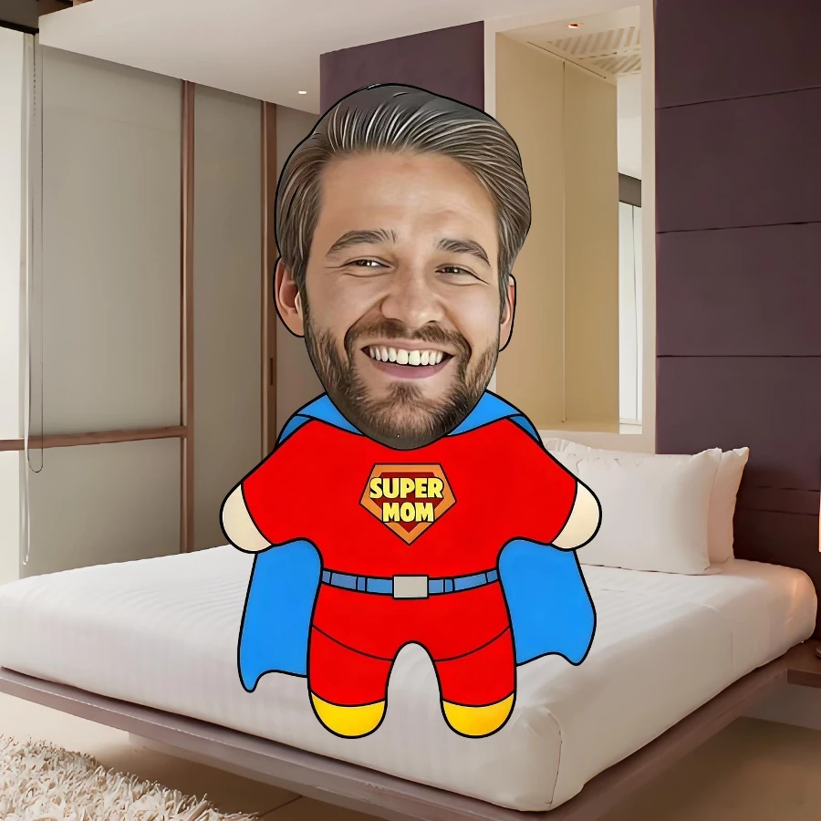 Customizable Pillow with a Face Design, a Very Interesting Gift for Halloween, Christmas, Valentine'S Day, And Easter. A Must-Ha