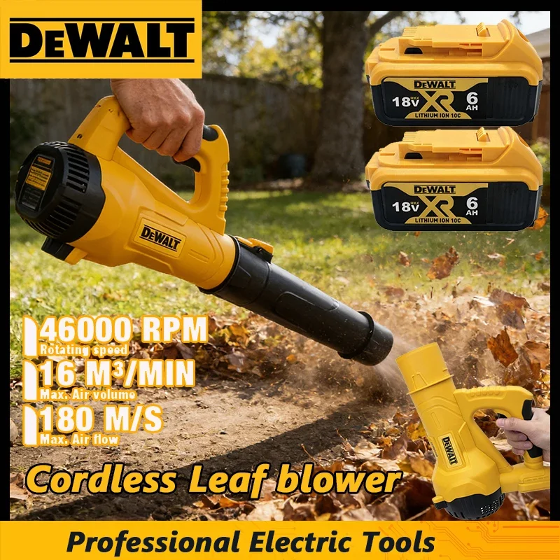 Dewalt Electric Cordless Leaf Blower Long Tube Blower Garden Leaf Sweeping Tool for 18V Battery Home Courtyard Snow Cleaner