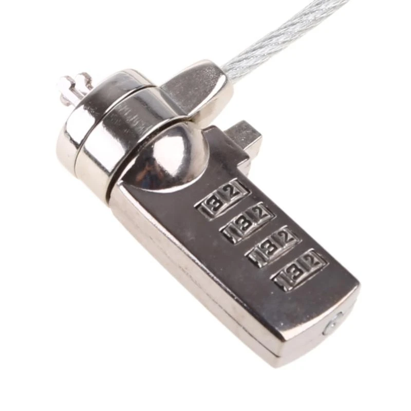 

L4MD Laptop 4 Digit Combination Security Lock Password Lock Cable Chain Laptop Anti-Theft Lock Replacement for Notebook PC