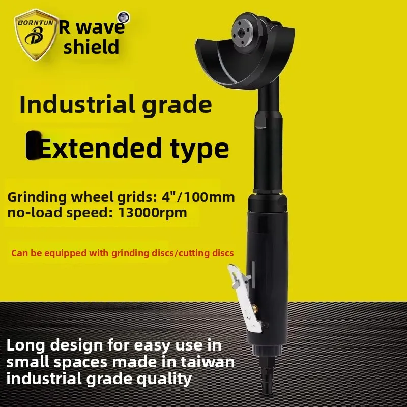 Pneumatic Extended Angle Grinder, Air-Powered Cutting Machine, High-Speed Grinding Machine, Polishing Machine Bd-6142