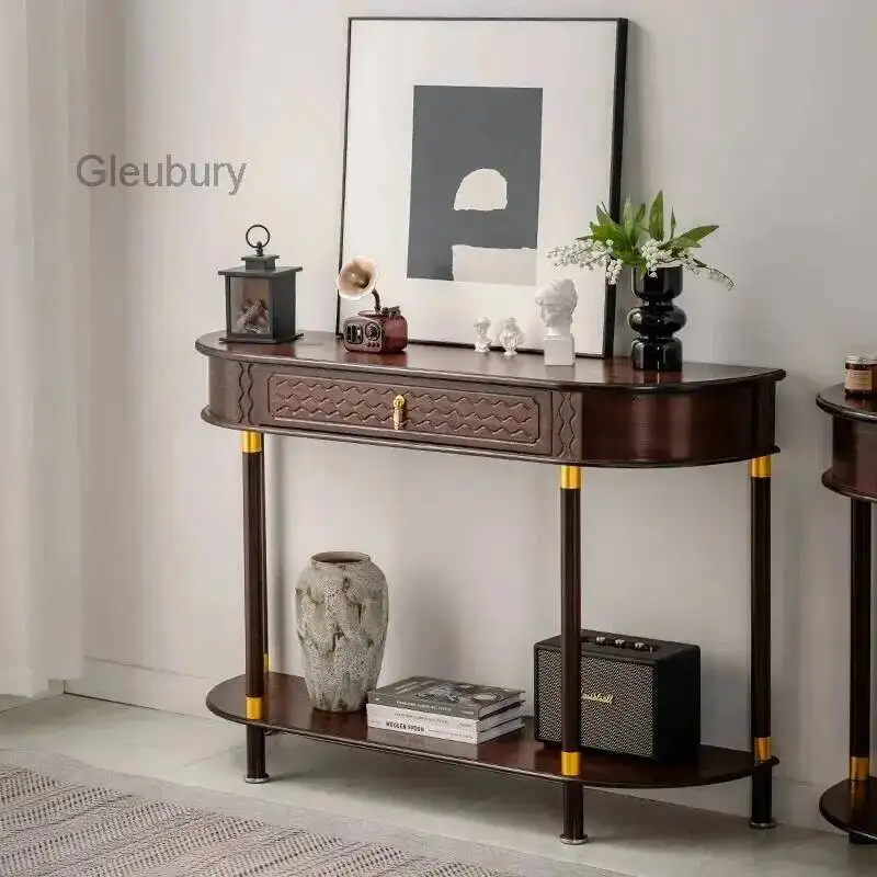 Элегантный консольный стол для прихожей: премиальный дизайн, эстетичное решение для хранения, мебель для гостиной