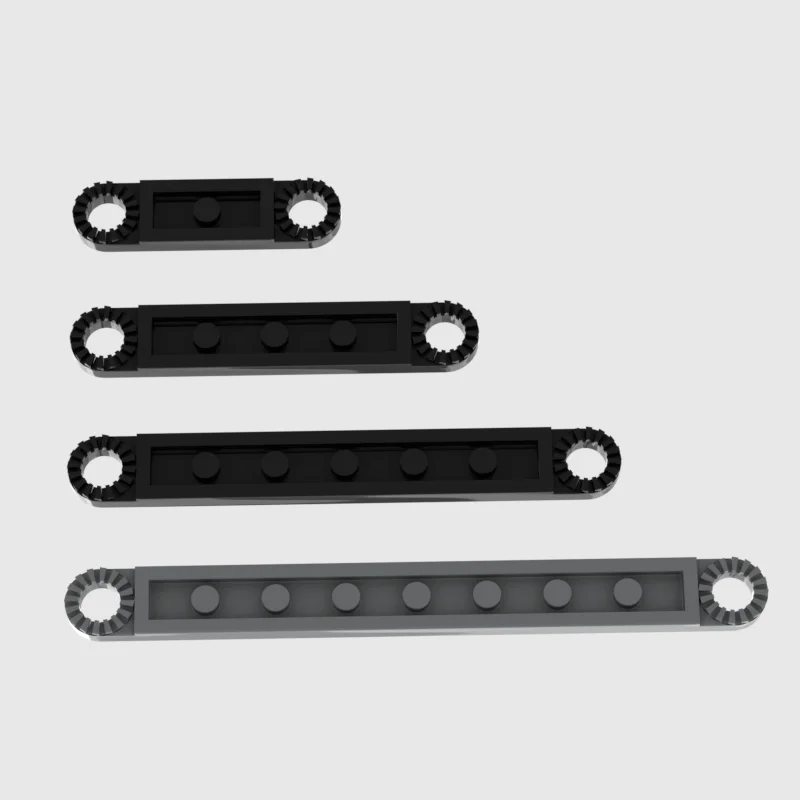 

Technic Plate with Toothed Ends 2719(1x10) 4442(1x8) 4263(1x4) 4262(1x6) Small particle building block toy spare parts