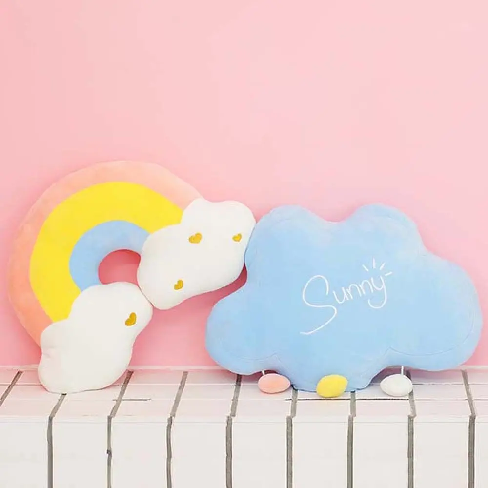 Toys Five-Pointed Star Heart Love Soft Toy Home Decoration Plush Doll Sun Throw Pillow Rainbow Plush Toy Cloud Plush Pillow