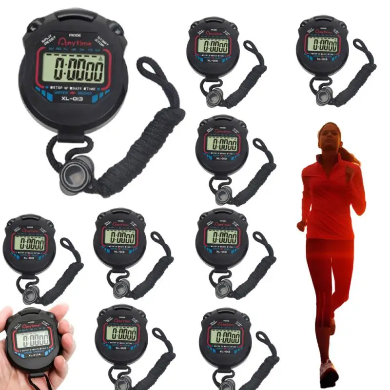 3/1PCS New Waterproof Digital Sports Stopwatch Professional Digital Sport Stopwatch LCD Timer Stop Watch Timer Tool