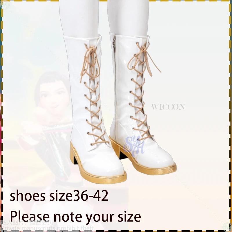 Huntrix Zoey Kpop شيطان تأثيري أنيمي للمسرح الذهبي موحدة معطف أسود أبيض فستان قصير Kawaii Jirai Kei الفتيات كوريا المعبود كوس