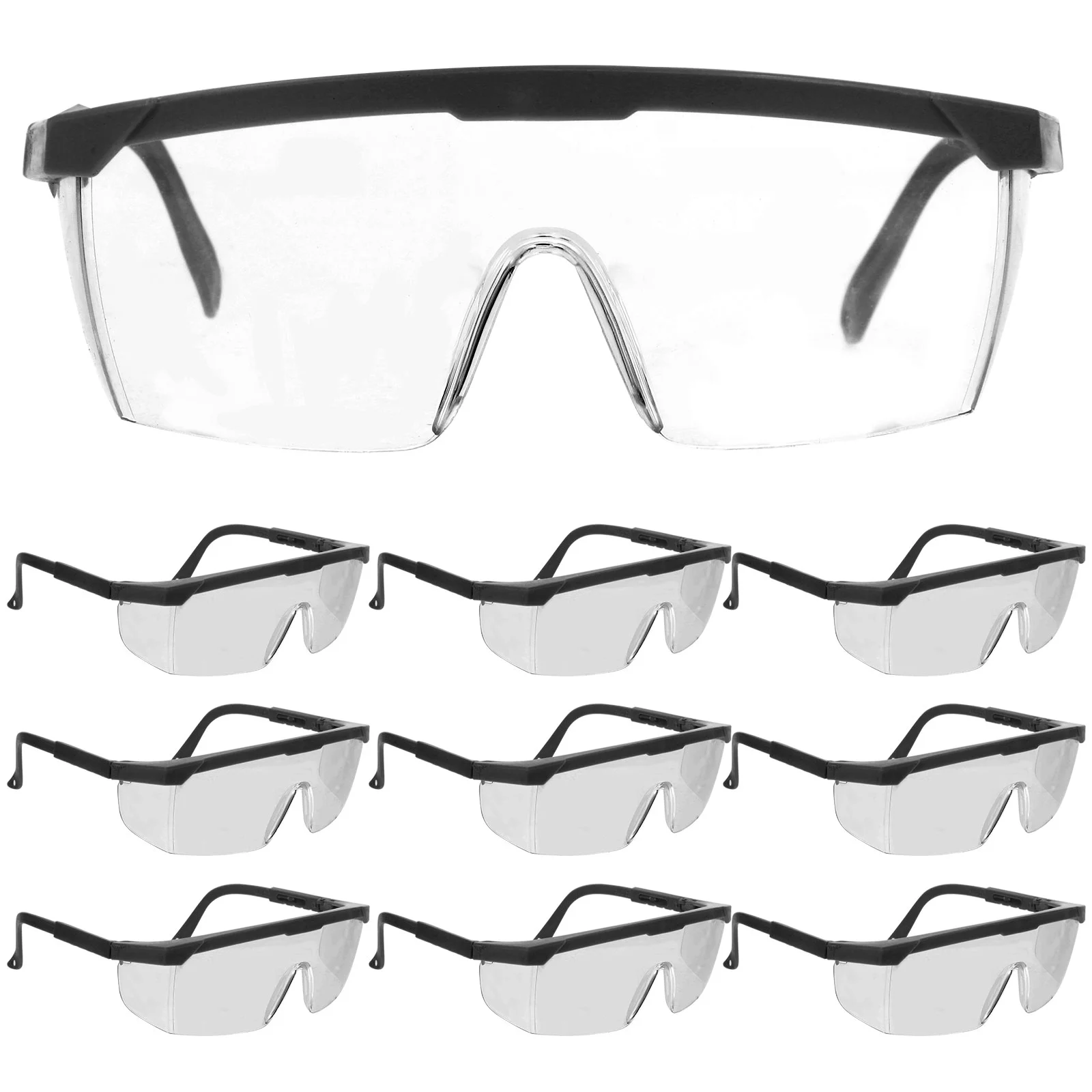 12 Pcs Hunting Glasses Black Frame Protective Eye Eyewear Protection Goggle Outdoor Activity Surfing